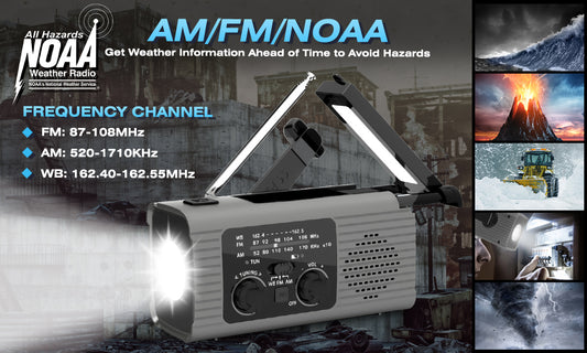 NOAA AM/FM Crank Radio