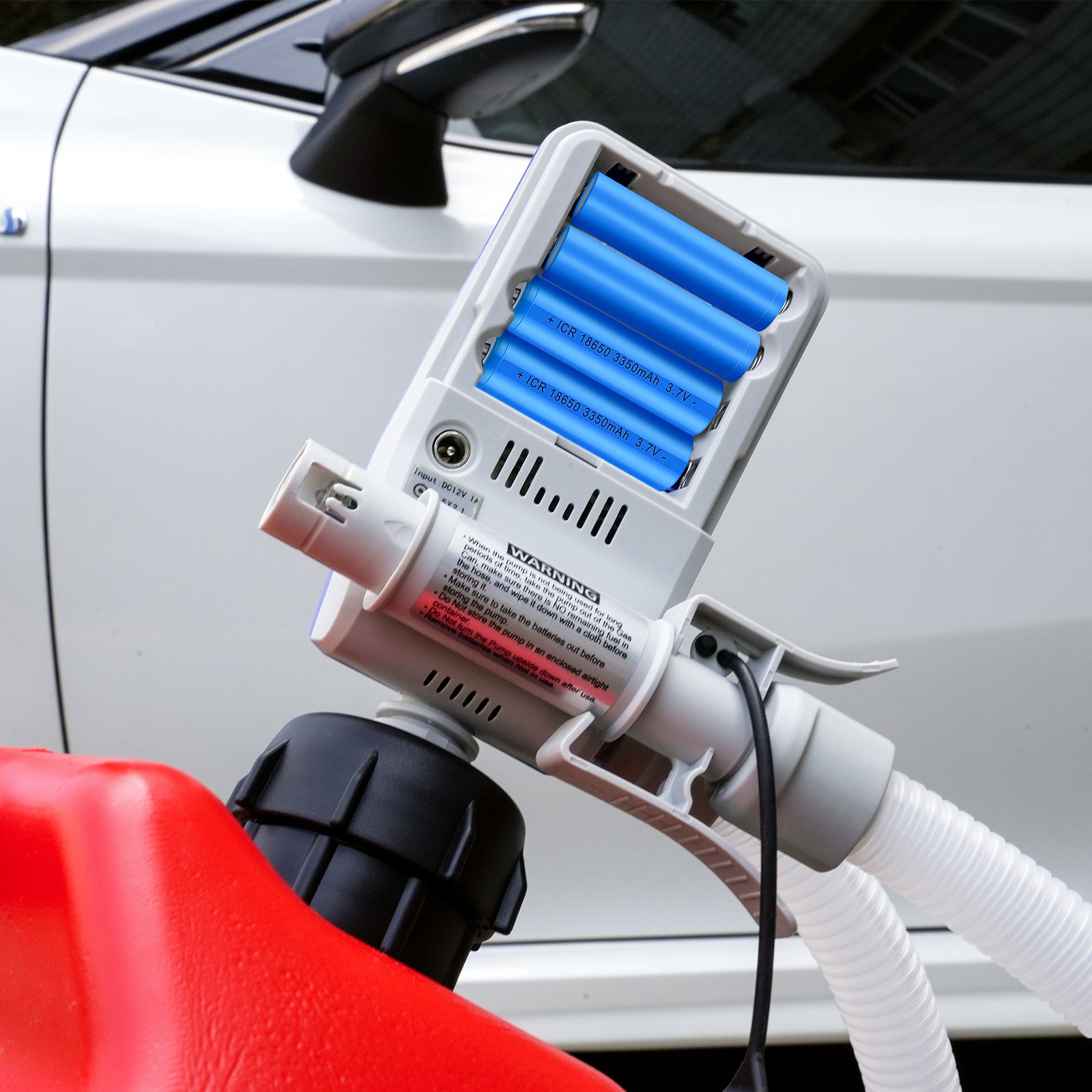 AA battery powered fuel tranfer pump