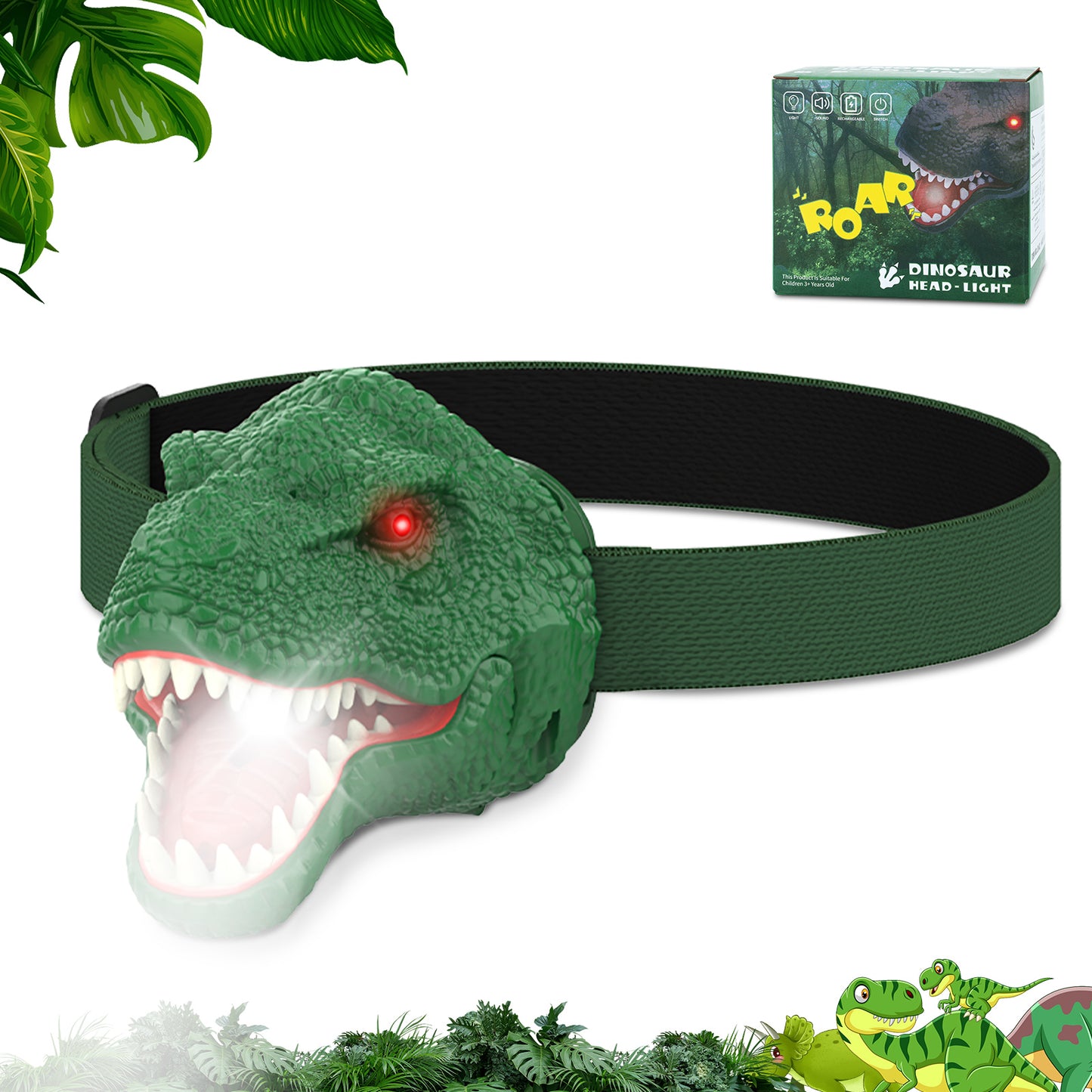 dinosaur headlamp