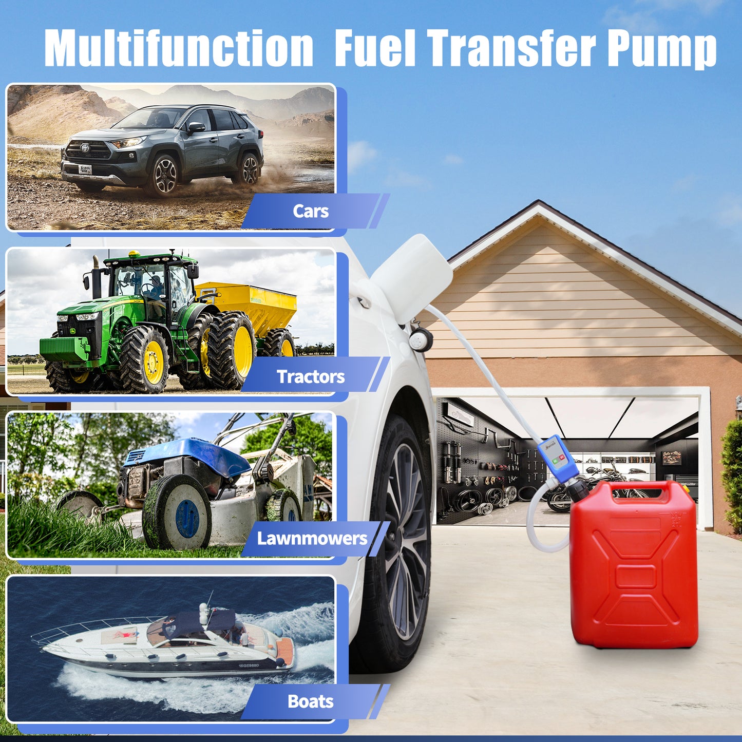 Fuel Transfer Pump Tractors cars lawnovwners boats