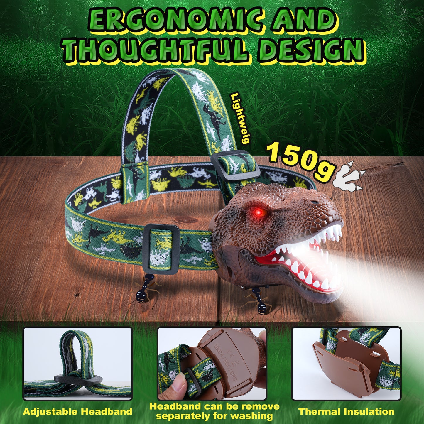 t rex toy headlamp