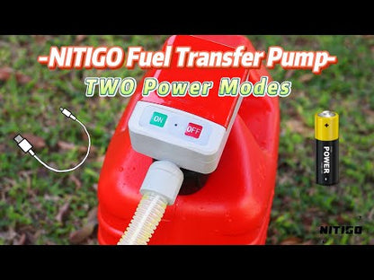 New Release, Nitigo Fuel Transfer Pump with Auto-Stop Sensor